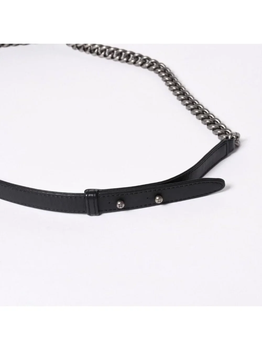 Chanel Boy Chain Shoulder Bag Black